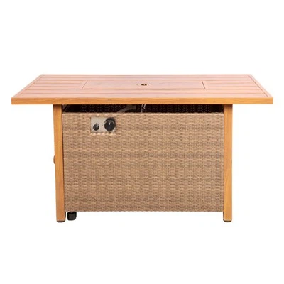 Outdoor Fire Pit, jossa propaanisäiliö sisällä